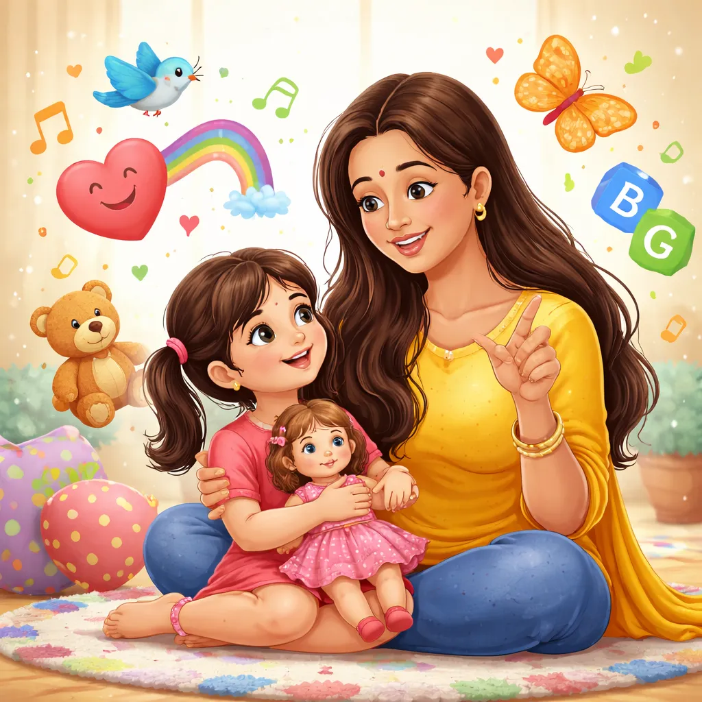 一首像「小娃娃 (गुड़िया)」這樣的印地語歌曲，能教您的孩子什麼關於愛和英語單字的事？