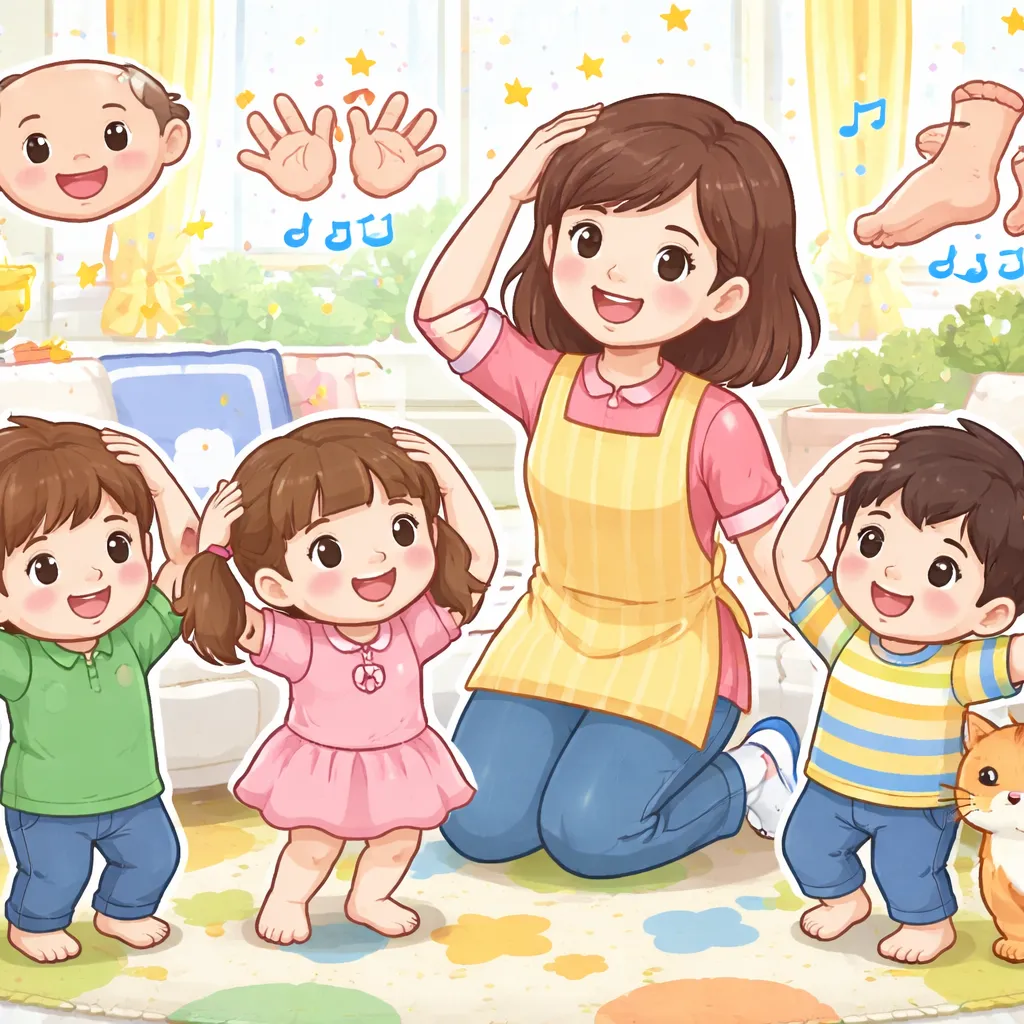 What Can a Japanese Song Like “The Body Parts Song (あたまかたひざポン)” Teach Your Child About English Words and Movement?