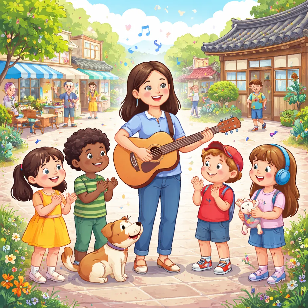 ماذا يمكن أن تعلم أغنية كورية مثل “حينا (우리 동네)” طفلك عن المجتمع وأصوات اللغة الإنجليزية؟