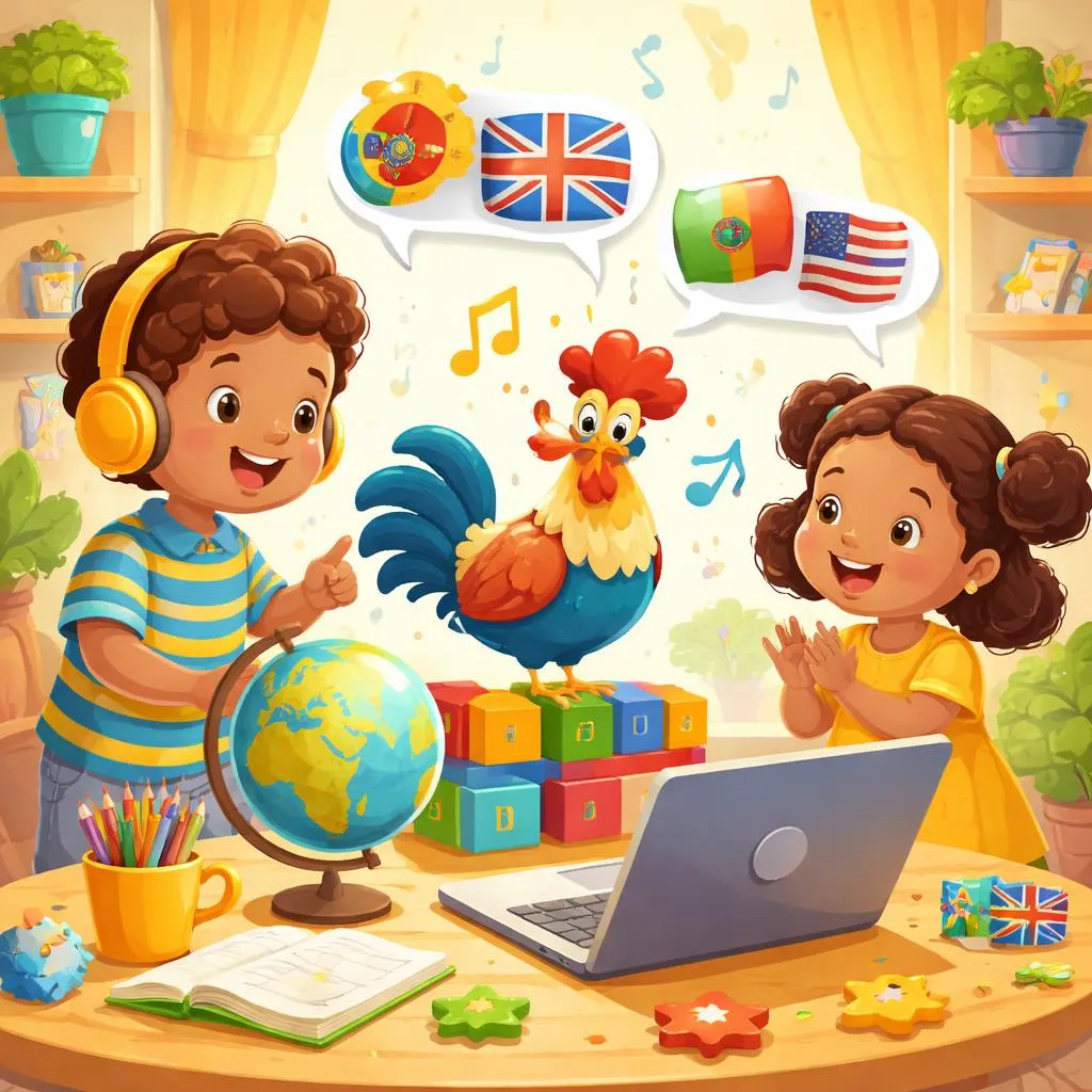 葡萄牙歌曲《小公鸡 (O Galinho)》能教给孩子什么英语知识？