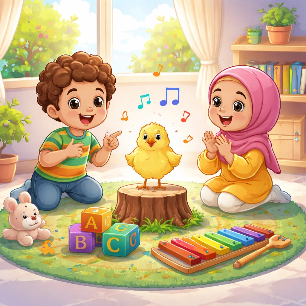 What Can an Arabic Song Like “The Little Chick (الصوص الصغير)” Teach Your Child About Growth and English Sounds?