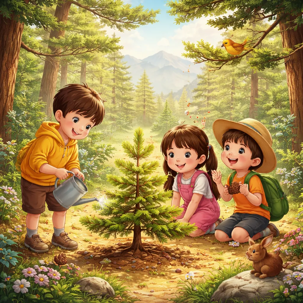 Apa yang Dapat Dipelajari Anak-Anak dari Lagu Mandarin: Pohon Pinus Kecil (小松树) tentang Alam dan Pertumbuhan?