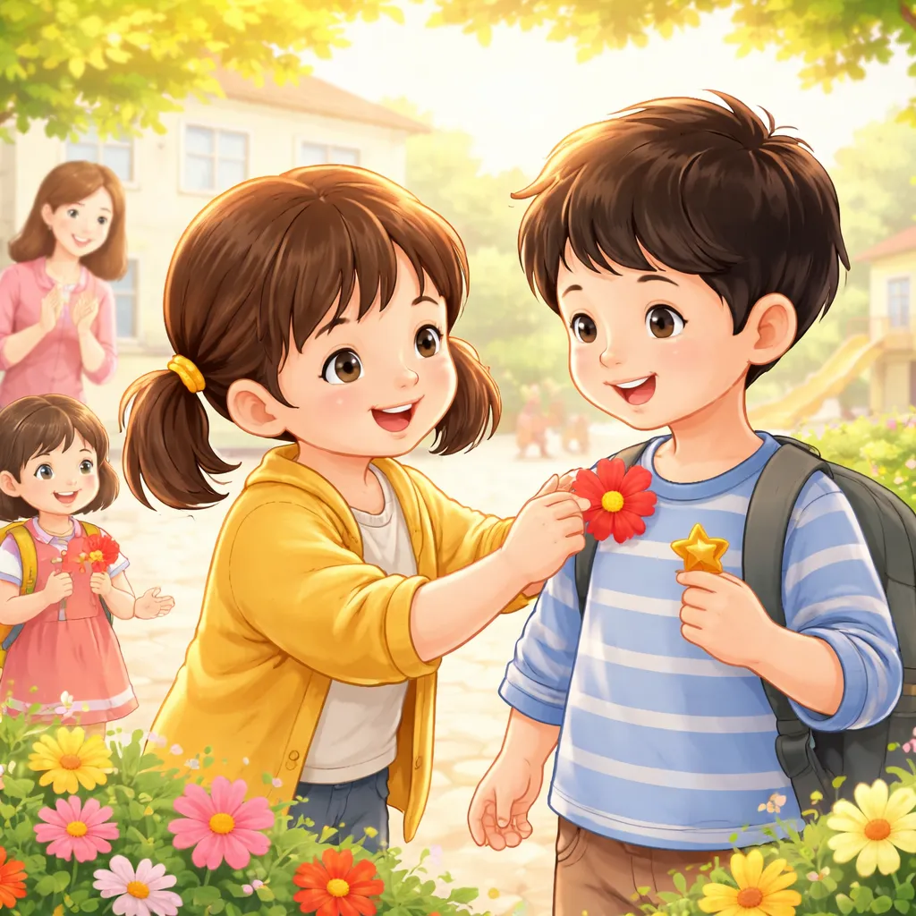 Apa yang Bisa Dipelajari Anak-Anak dari Lagu Mandarin: Bunga Merah Kecil (小红花) tentang Kebaikan dan Hadiah?