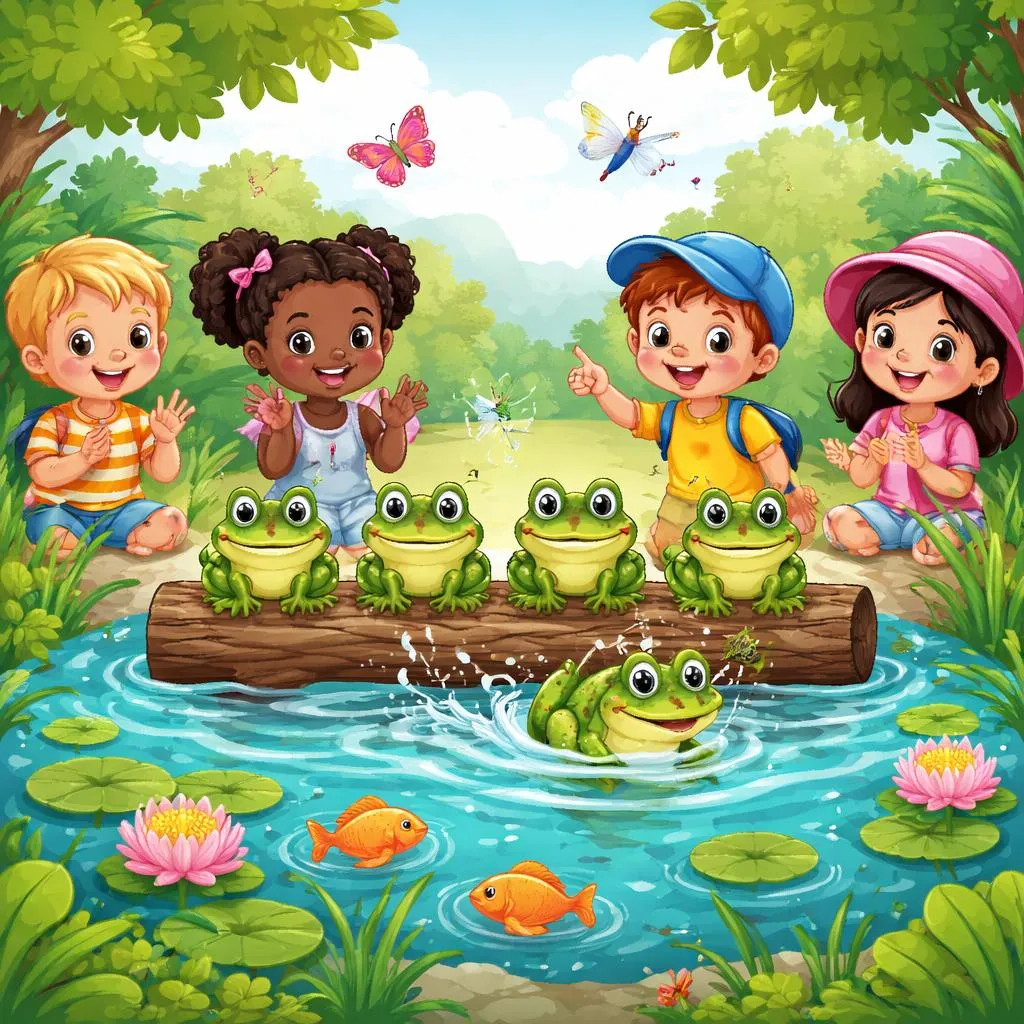 Apa yang Dapat Dipelajari Anak-Anak dari Lagu Katak Hijau Bintik-Bintik Kecil?