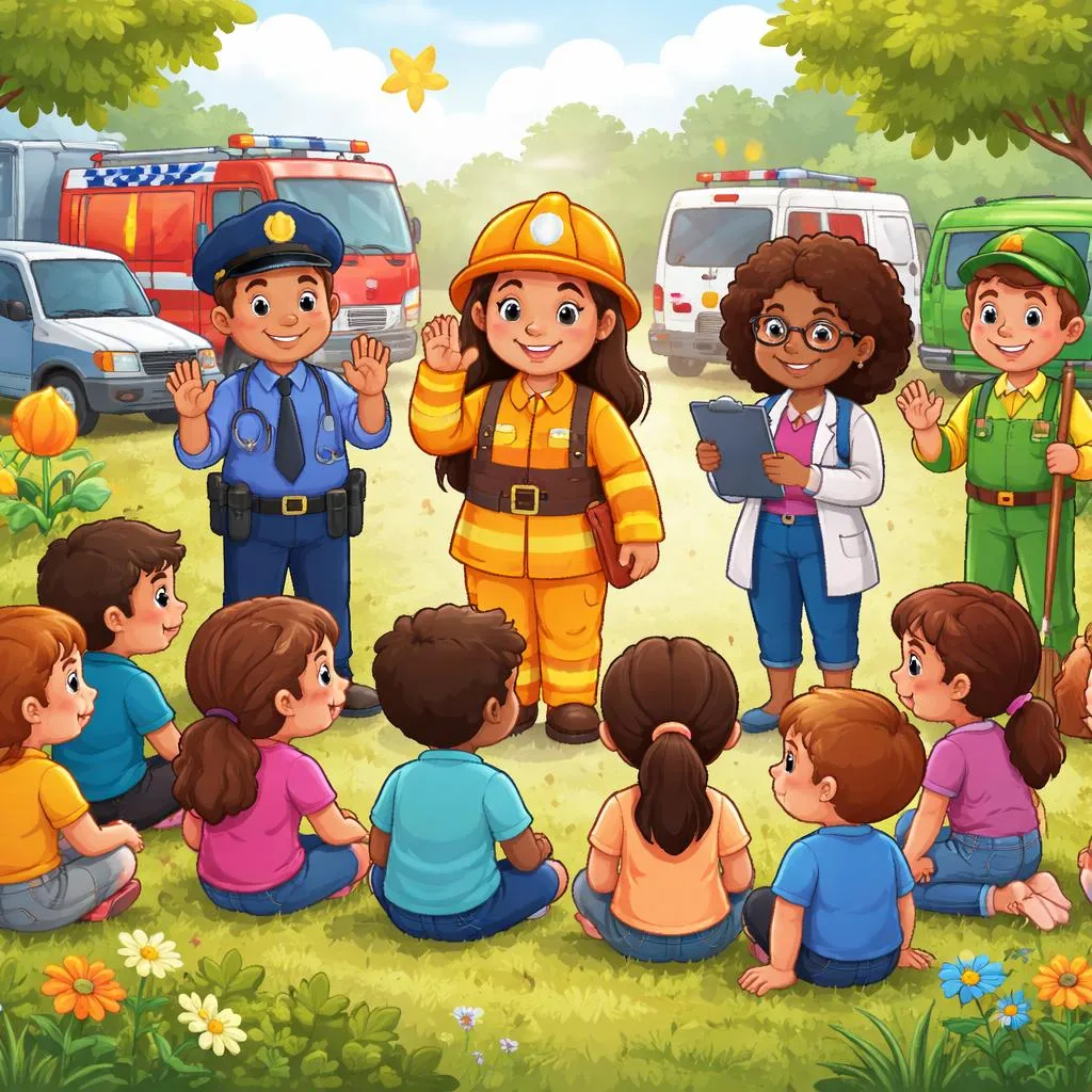 সম্প্রদায়ের সাহায্যকারীদের নিয়ে শিশুদের গল্প তরুণ শিক্ষার্থীদের কী শেখাতে পারে?