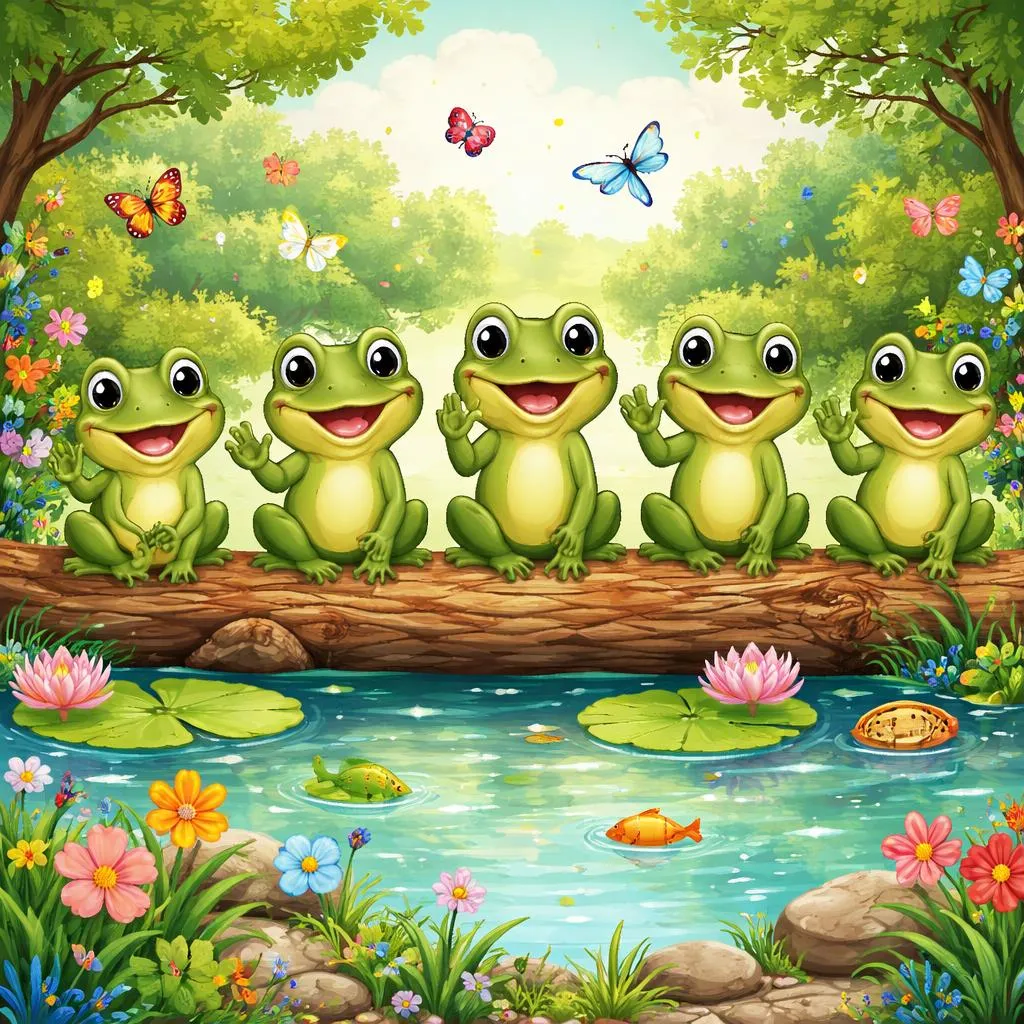 Apa yang Dapat Kita Pelajari dari Lagu 5 Katak Kecil tentang Berhitung dan Kesenangan?