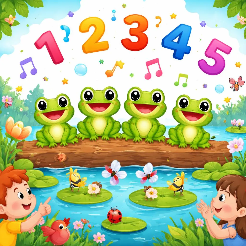 Apa yang Bisa Kita Pelajari dari Lirik "Five Speckled Frogs" tentang Berhitung dan Berima?