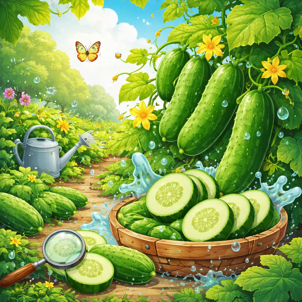 Sayuran Renyah dan Keren Apa yang 95% Air? Mari Belajar tentang Tanaman Mentimun!