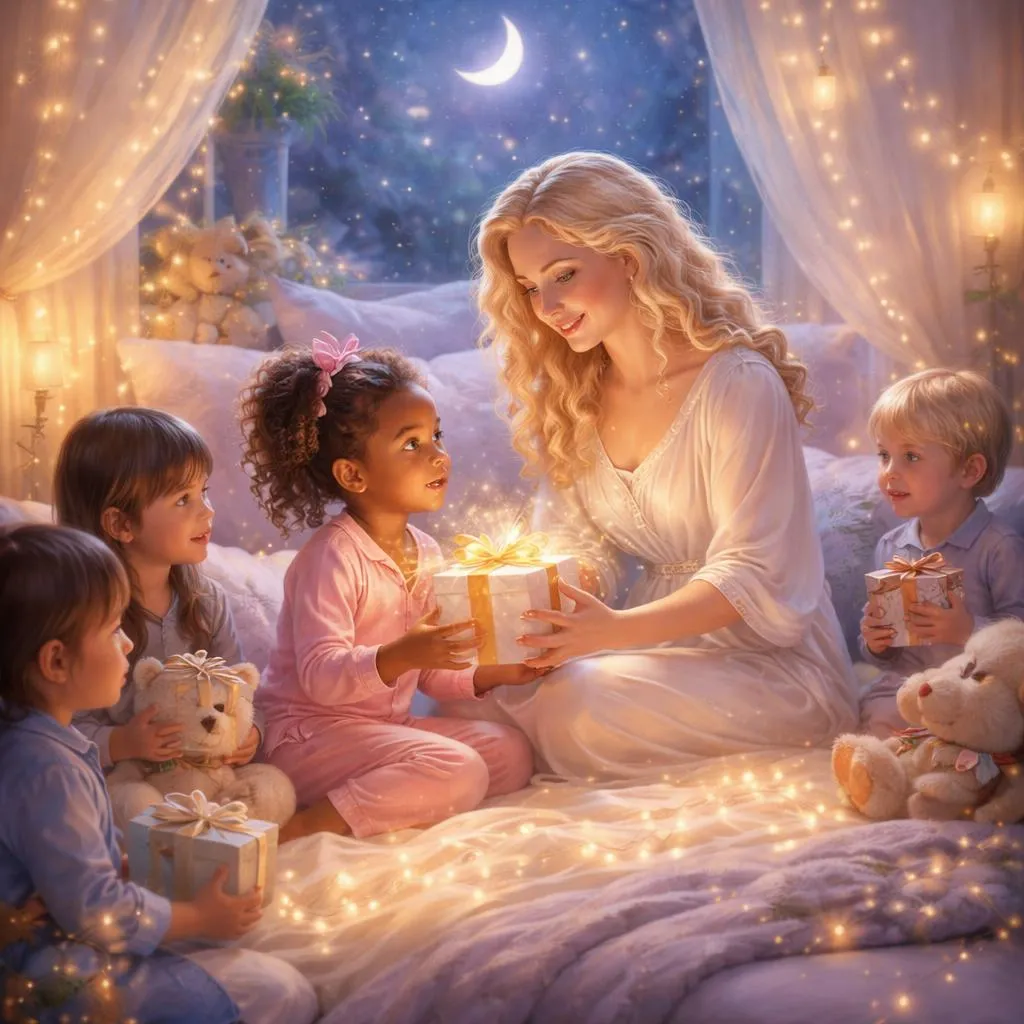 Какой могла бы быть нерассказанная глава сказок на ночь от Мадонны? Мечтательная, трогательная история о дарении