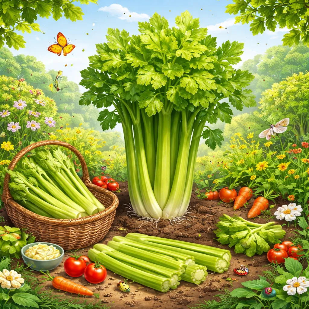 Batang Berair dan Renyah, Raksasa Kebun yang Mana? Mari Belajar tentang Tanaman Seledri!