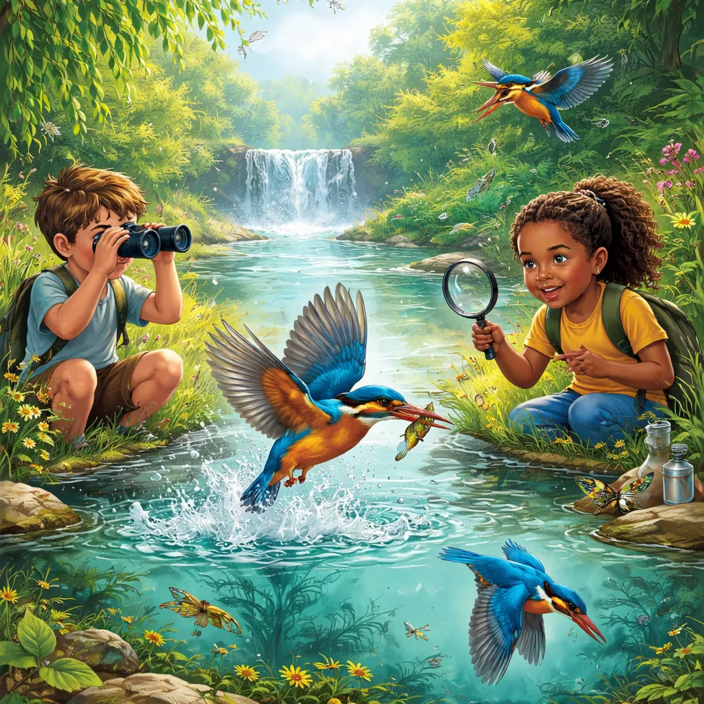 Was enthüllt das Lernen über Eisvögel am Wasser?