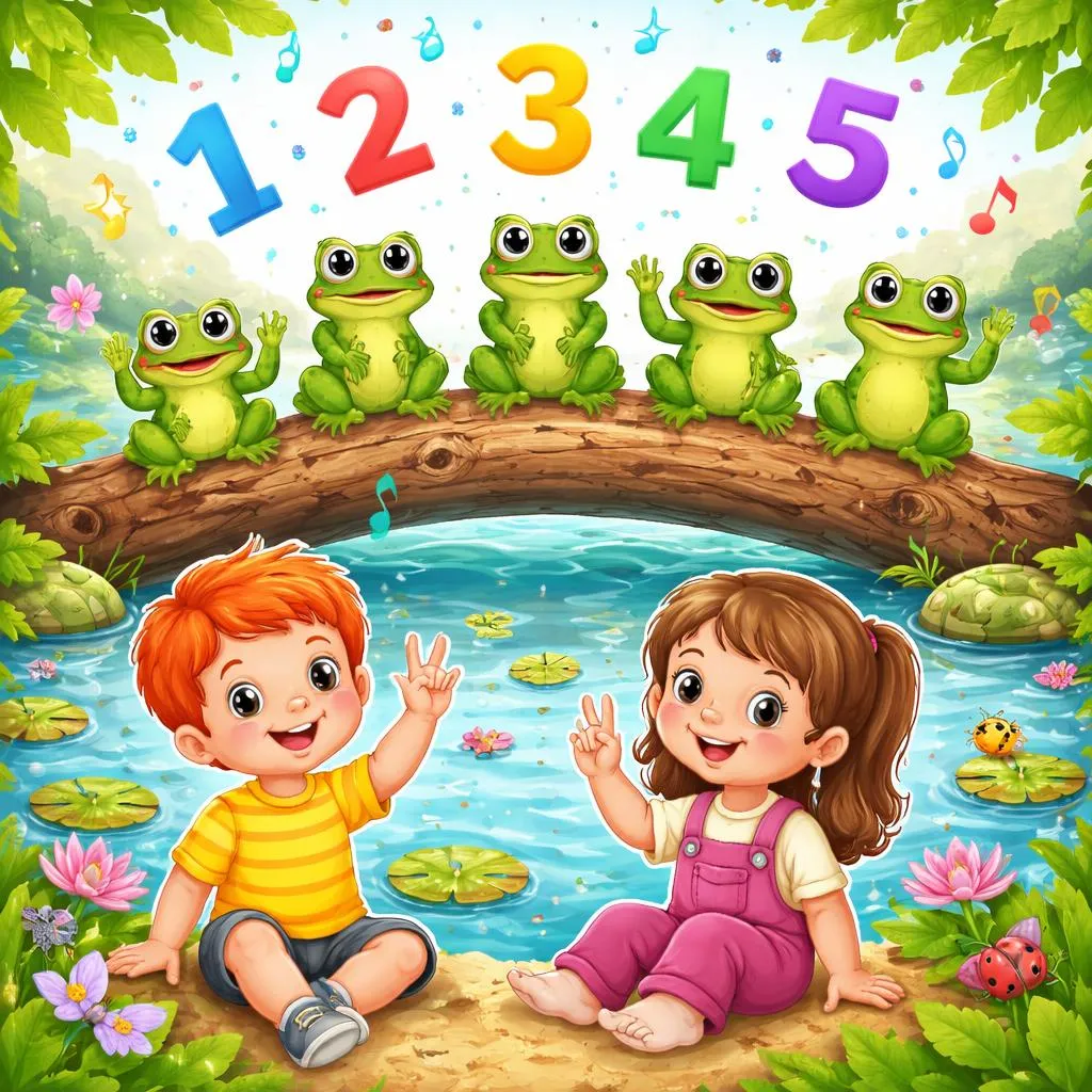 Apa yang Diajarkan Lirik "Katak Bintik-bintik" kepada Anak-Anak tentang Berhitung dan Berima dalam Bahasa Inggris?