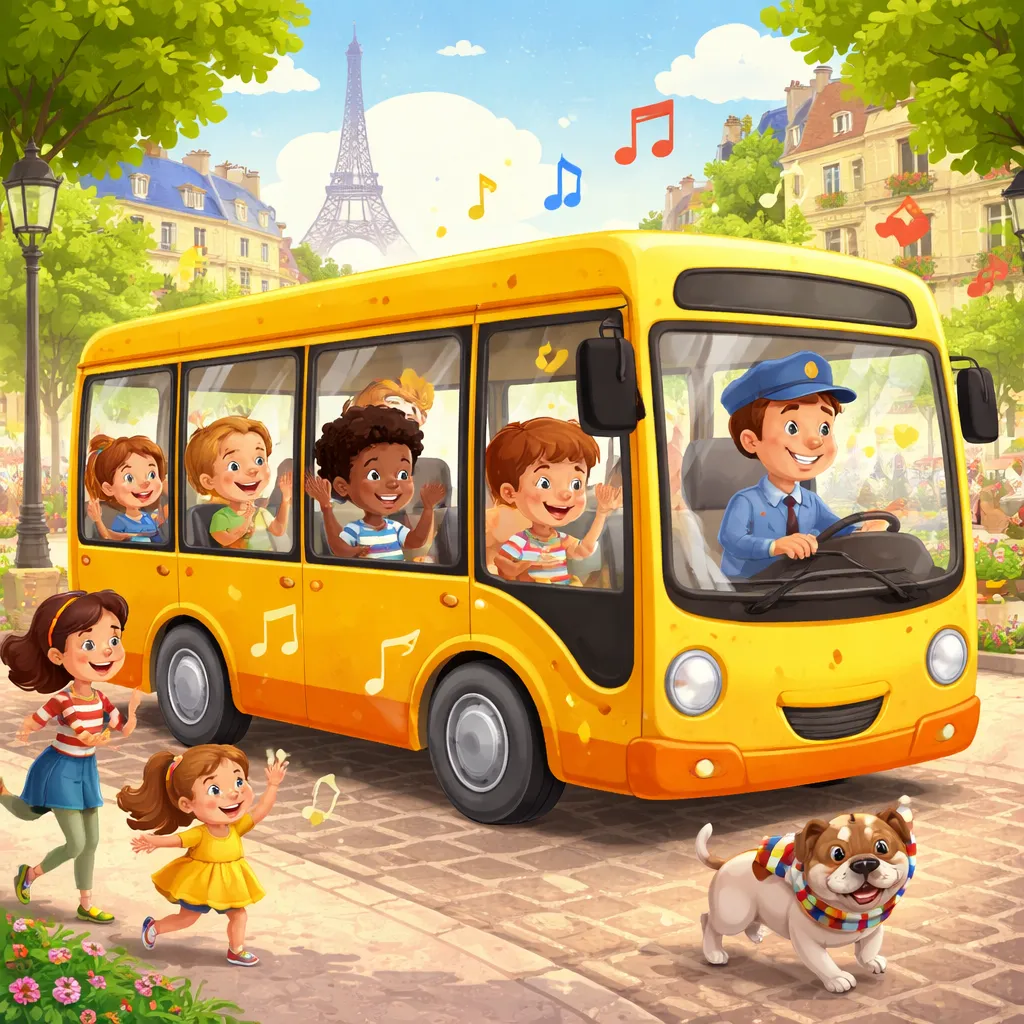 ¿Qué dicen las ruedas del autobús francés en 'Les roues du bus'?