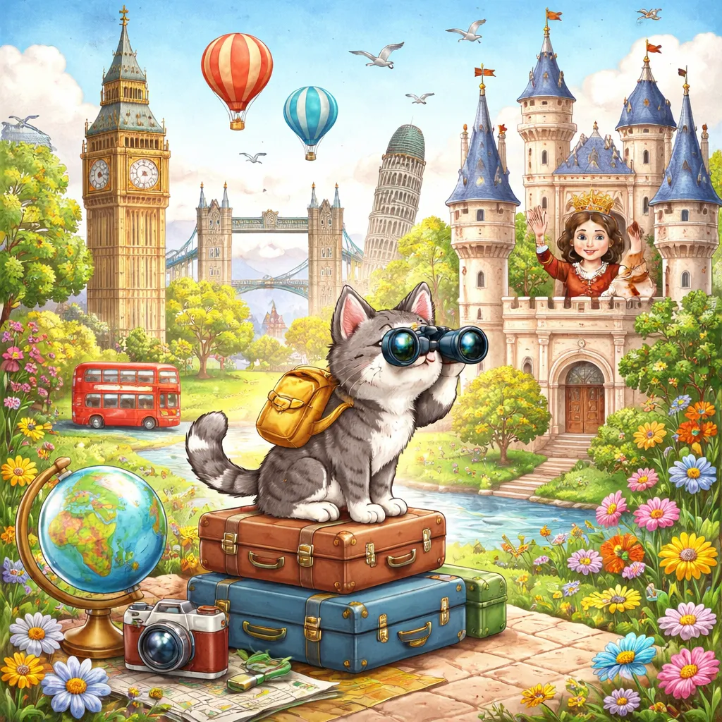 Apa yang Diajarkan Lagu Bahasa Inggris: Pussy Cat, Pussy Cat Tentang Tempat dan Rasa Ingin Tahu?