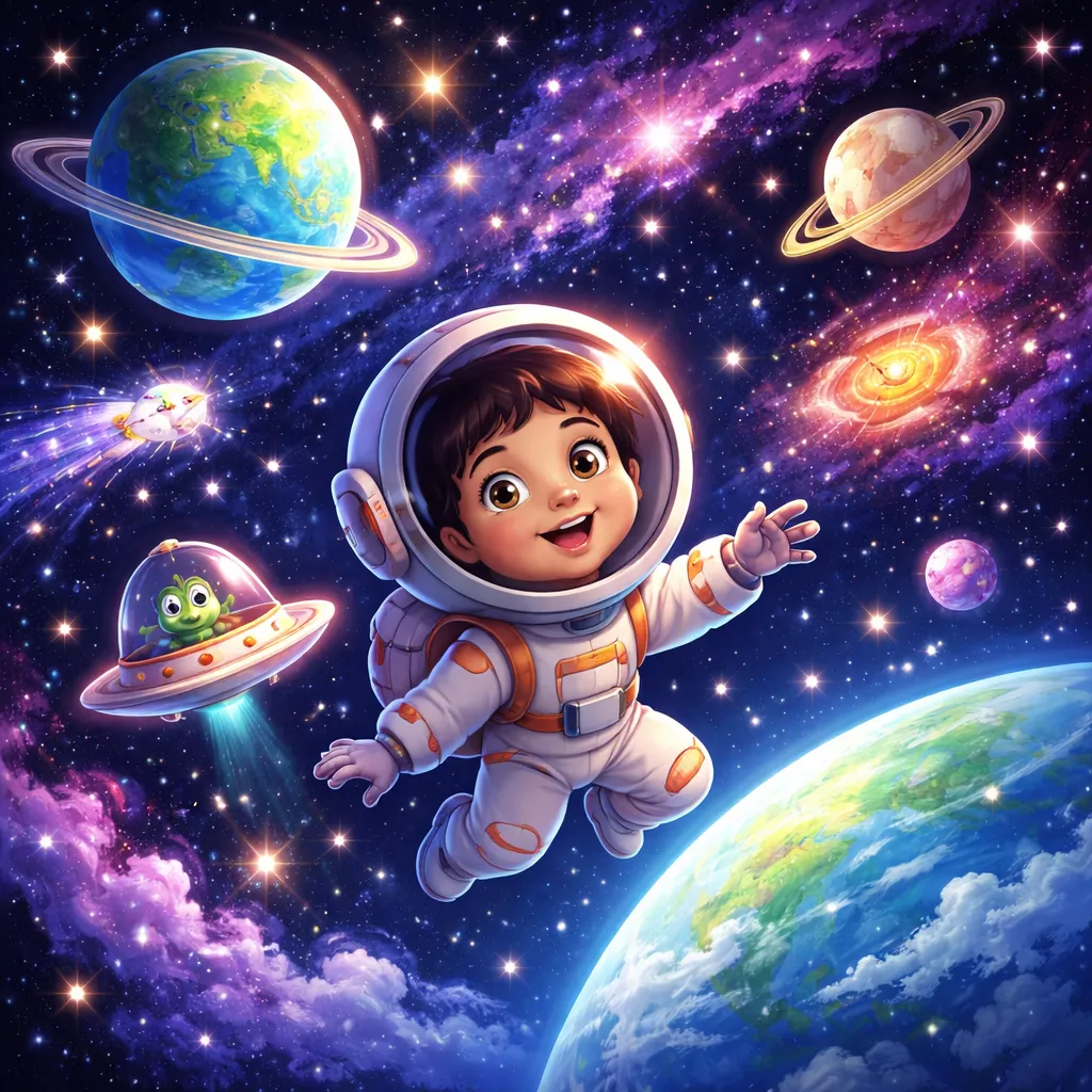 What Does the Hindi Song: The Little Astronaut (अंतरिक्ष यात्री) See in Space?