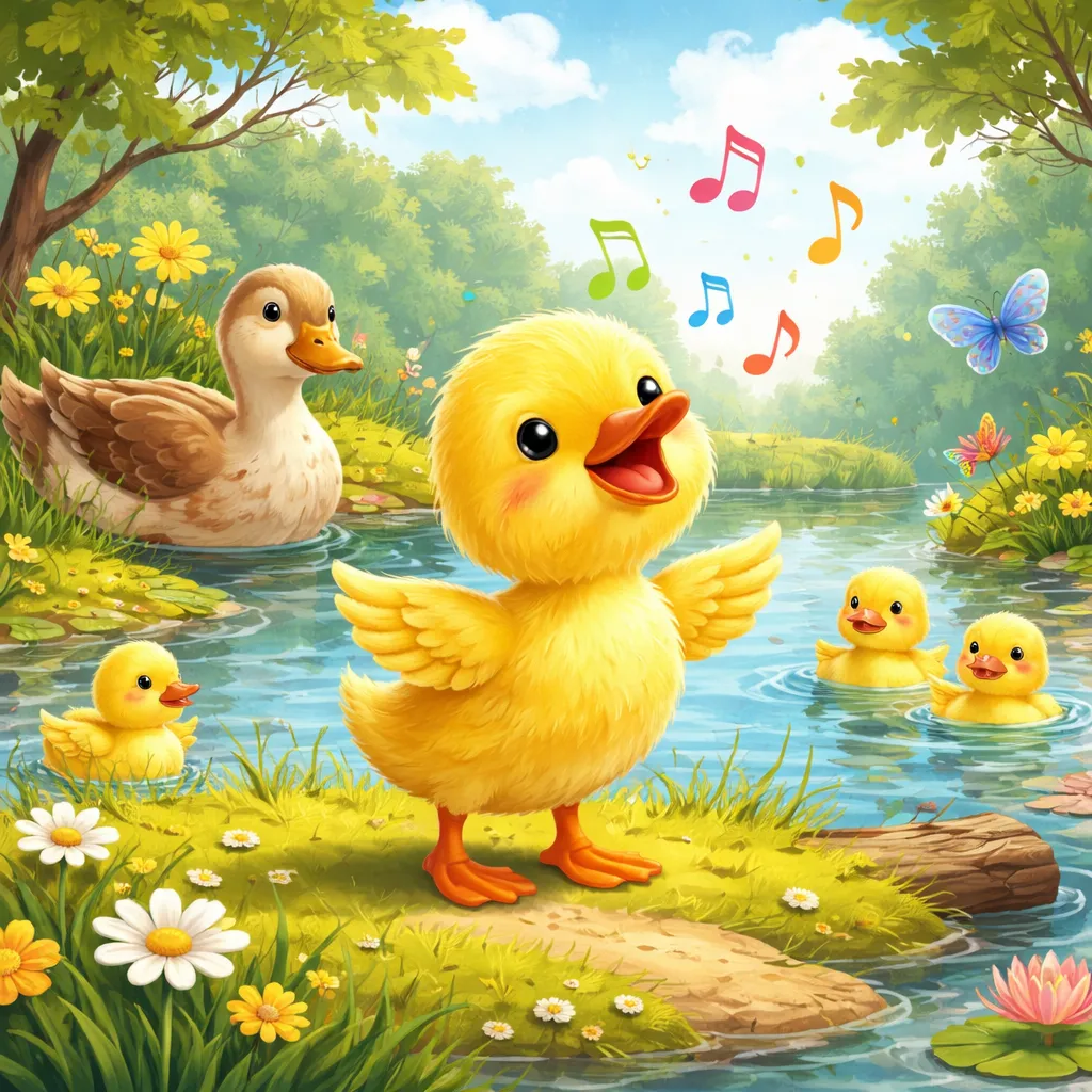 ماذا يقول البطة الصغيرة (Bebek Kecil) في الأغنية الإندونيسية؟