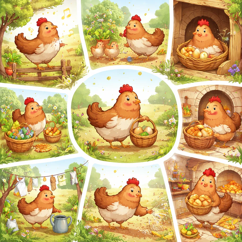 O Que a Galinha Faz Todos os Dias na Canção Alemã 'Das kleine Huhn'?