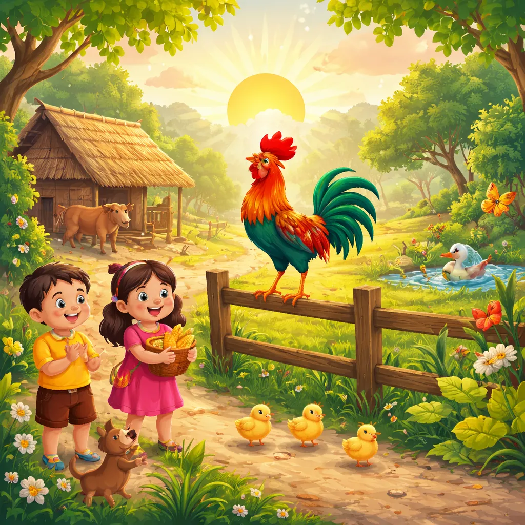 ماذا يفعل الديك الصغير (أيام جاغو كتشيل) في الأغنية الإندونيسية؟