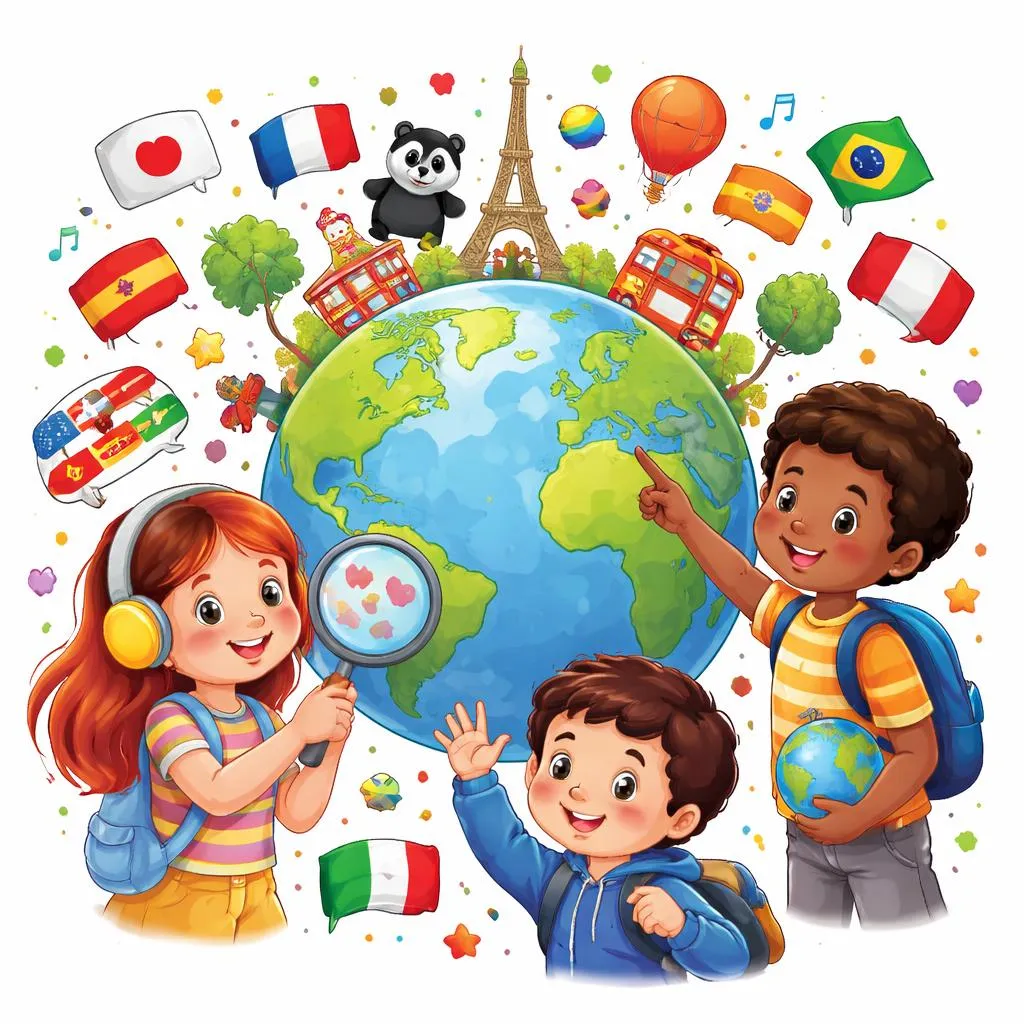 ¿Qué significa la palabra 'Lingua' para los niños que aprenden idiomas?