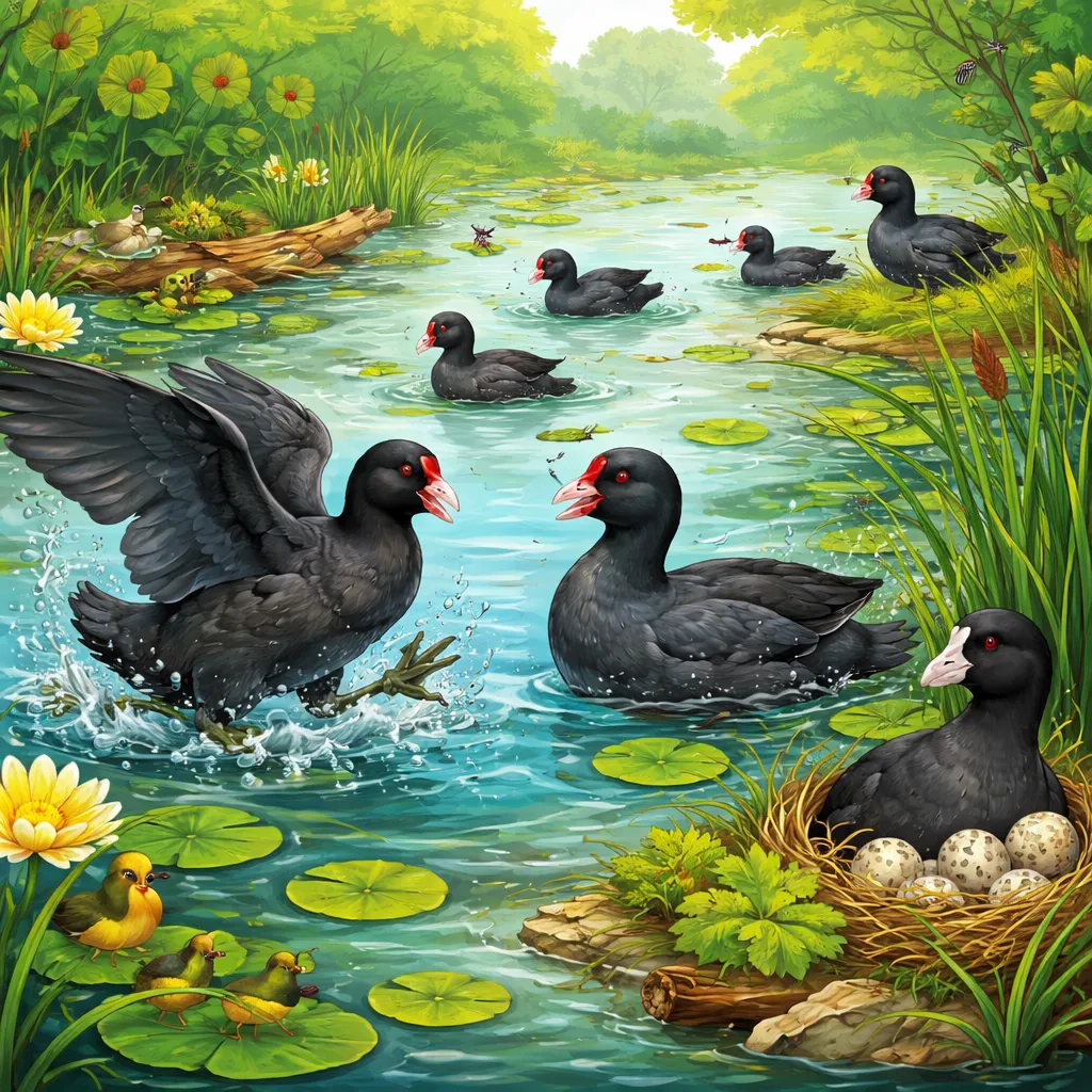 Was verraten uns die frechen Wasservögel über das Blässhuhn am Teich?