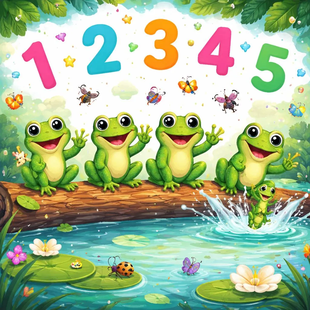 Apa Keseruan yang Dibawa Lirik 5 Katak Bintik-bintik untuk Berhitung dan Belajar?