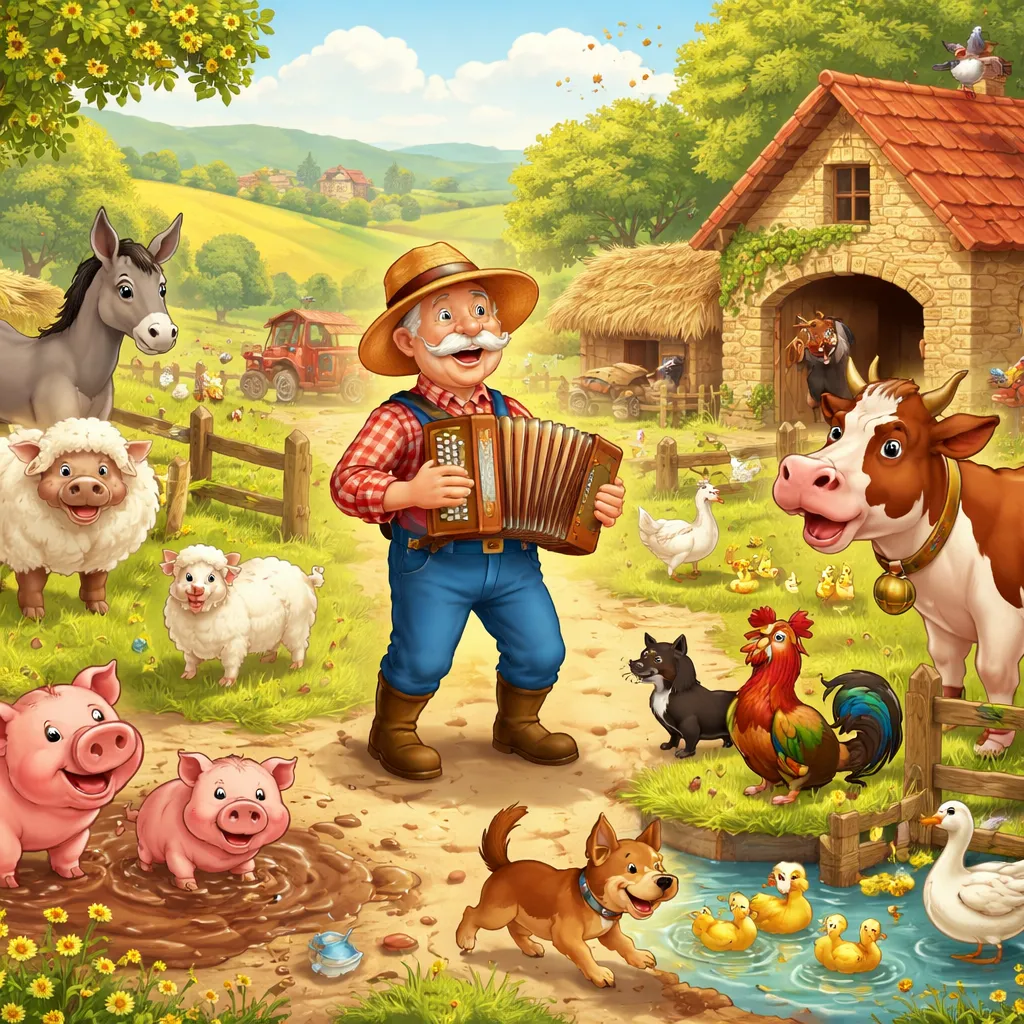 ¿Qué ruidos graciosos hacen los animales en la granja francesa en 'Le vieux MacDonald avait une ferme'?