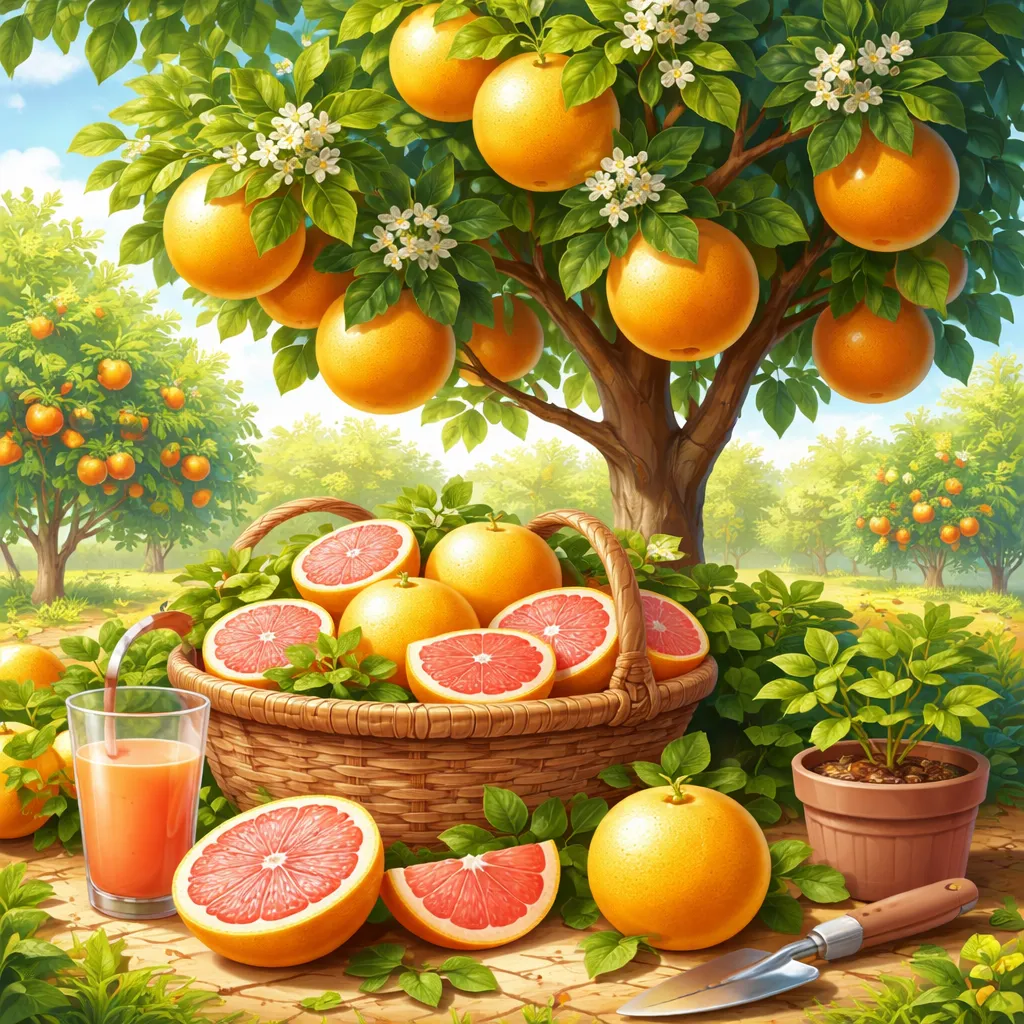 What Giant Juicy Gifts Can We Learn About Grapefruit Tree Plant?