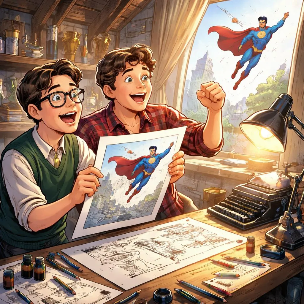 O Que Aconteceu Quando Dois Adolescentes Criaram o Super-Herói Mais Famoso do Mundo? Uma História de Celebridade para Crianças