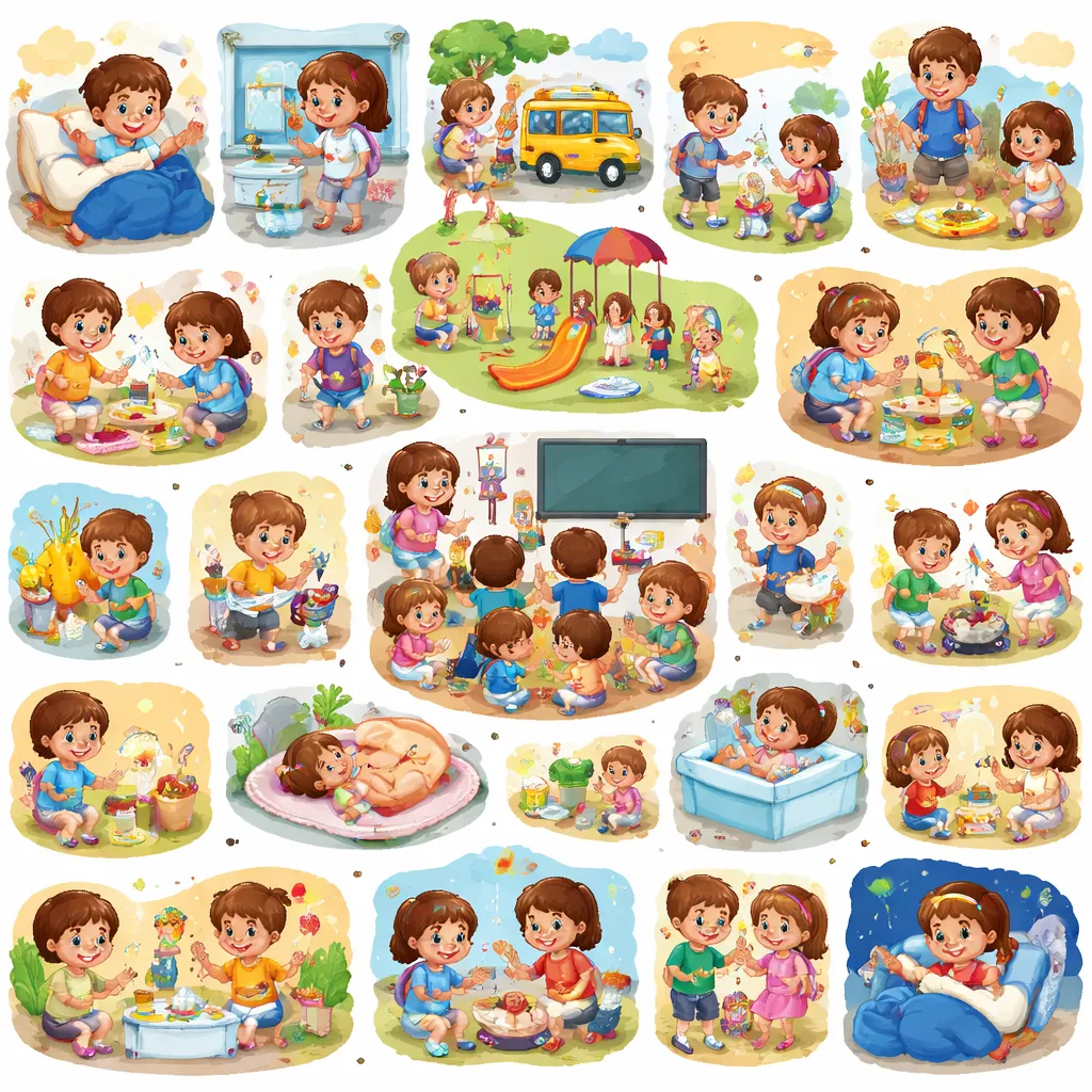 每天发生什么事？ 发现幼儿园100个最常见的简单现在时！