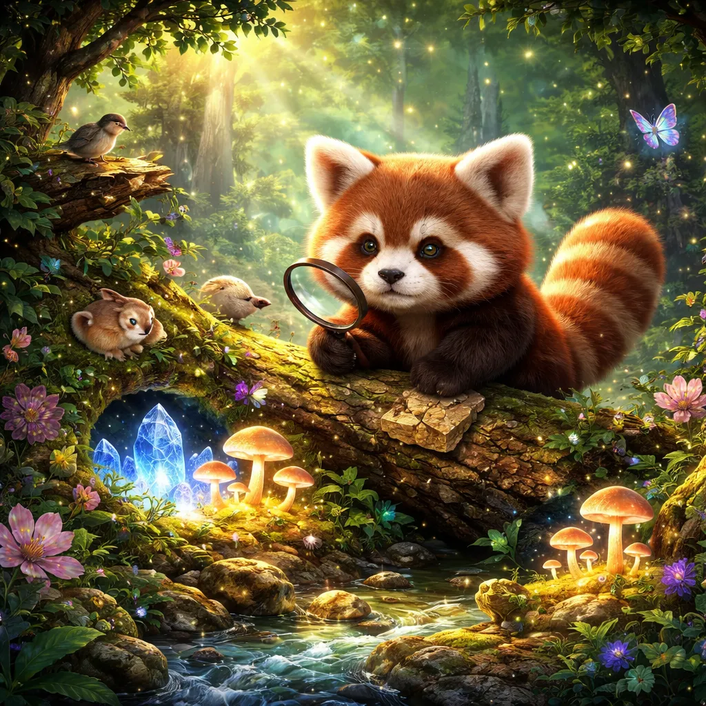 Welche verborgenen Schätze enthüllt das Lernen über den Kleinen Panda im Wald?