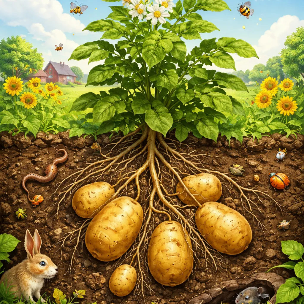 Harta Karun Tersembunyi Apa yang Tumbuh di Bawah Tanah? Mari Belajar tentang Tanaman Kentang!