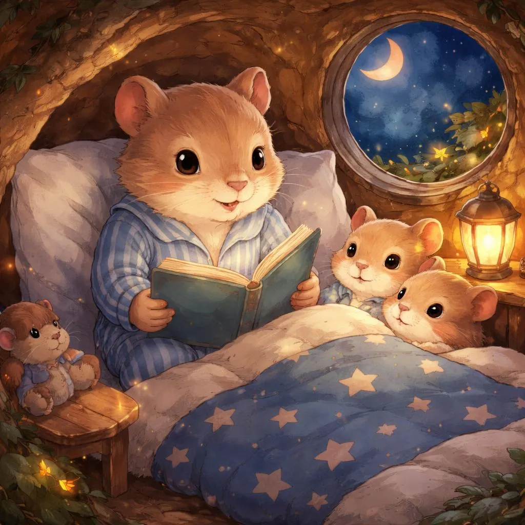 Что такое нежная и успокаивающая сказка на ночь о песчанке для маленьких детей?