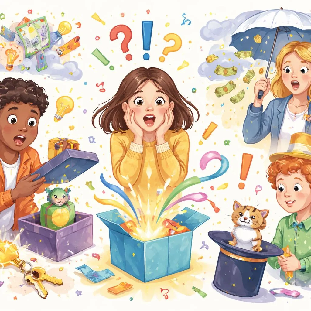 What Is a Surprise, What Makes Something Surprising, When Do You Feel Surprised, and How Does Something Happen Surprisingly?