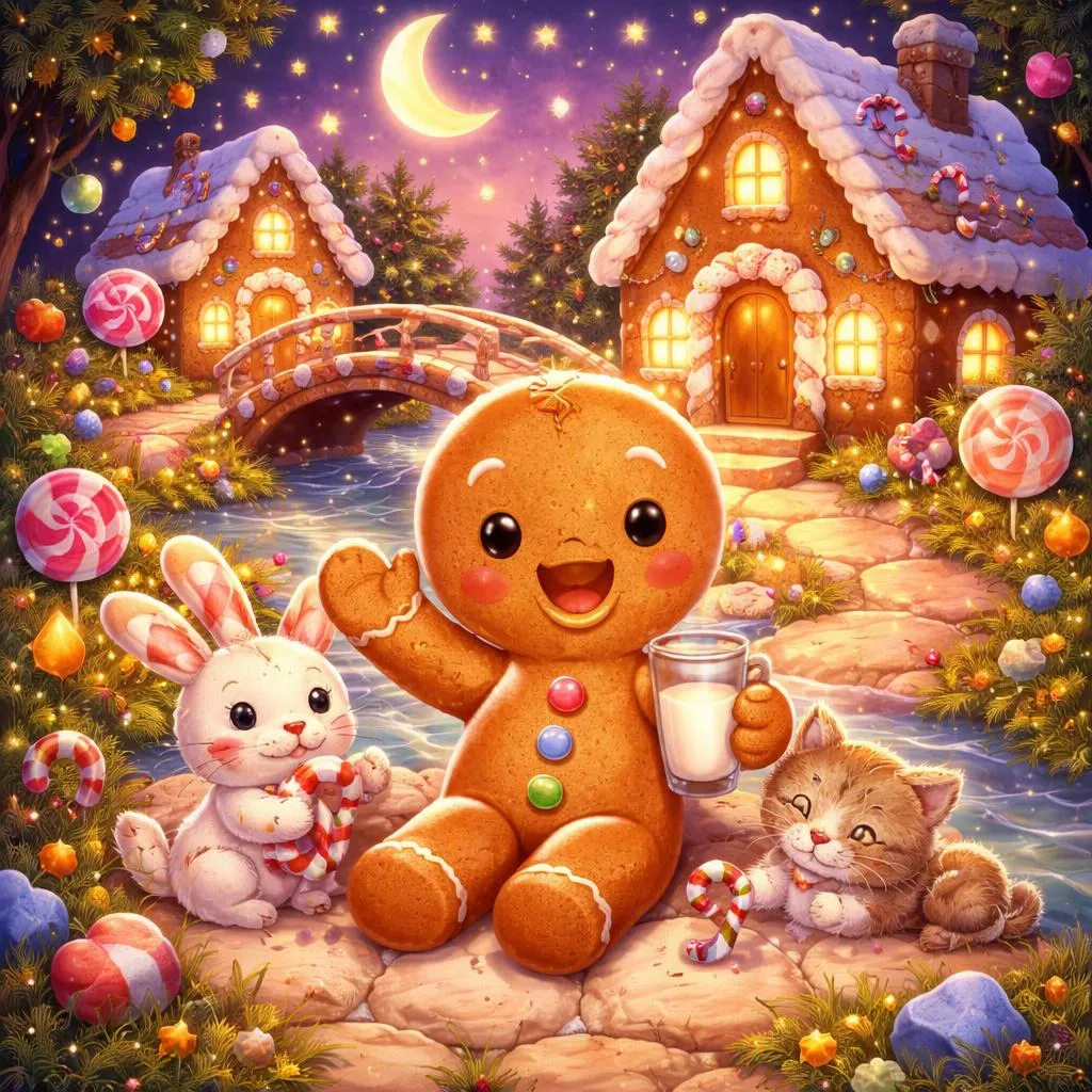 什么是适合孩子们的甜蜜友好的睡前故事姜饼人故事？