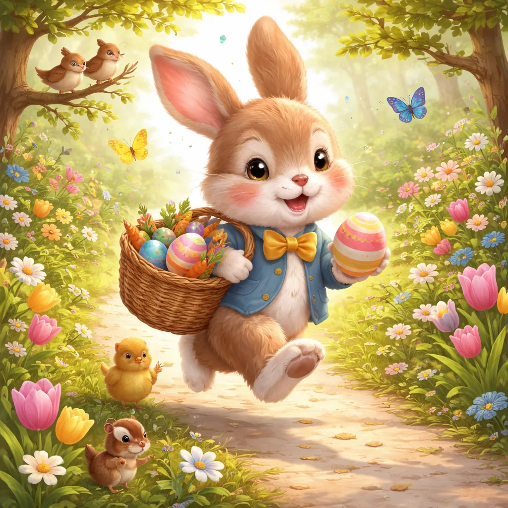 ماذا يحمل بيتر كوتنتيل وهو يقفز في طريق الأرنب؟