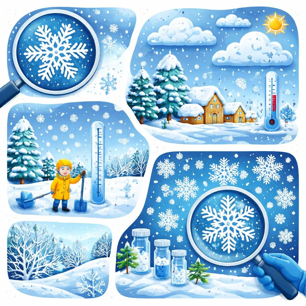 What Is Snow, When Is It Snowy, How Much Snowfall Falls, and What Makes a Snowflake?