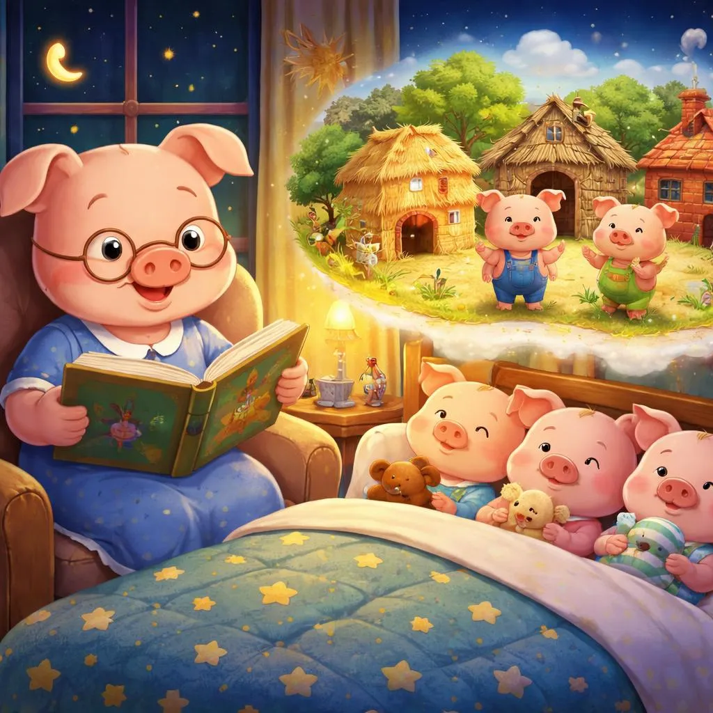 Qual é a Melhor Versão das Histórias para Dormir dos Três Porquinhos para Crianças?
