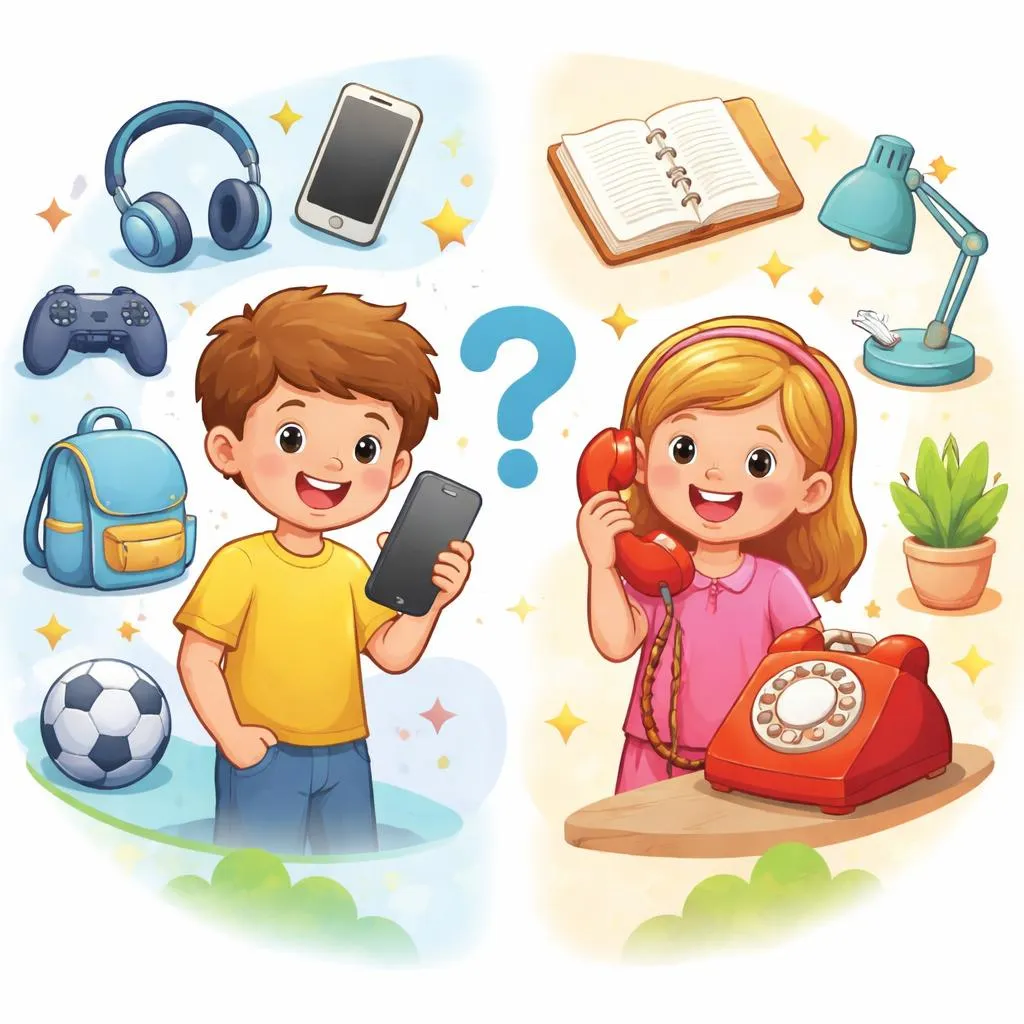 孩子们，手机和电话在口语和正式场合有什么区别？