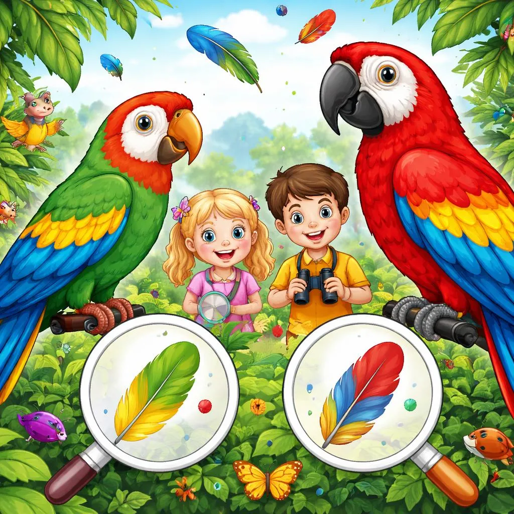 Apa Perbedaan Berwarna-warni Antara Burung Kakaktua dan Makau untuk Anak-Anak?