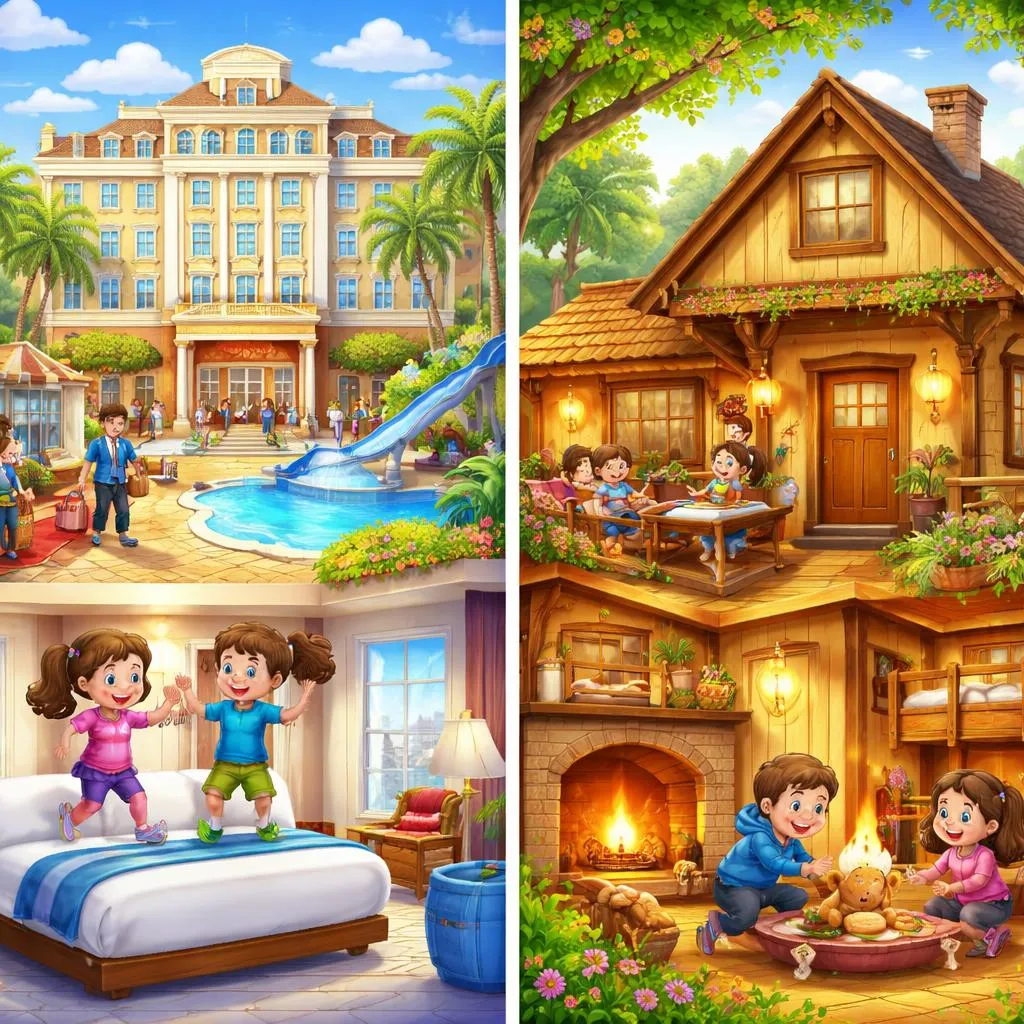 Apa Perbedaan Nyaman dan Besar Antara Hotel dan Penginapan untuk Anak-Anak?