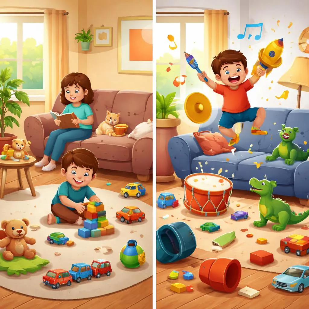 Apa Perbedaan Antara Anak Bermain “Keras” atau “Berisik” di Rumah?