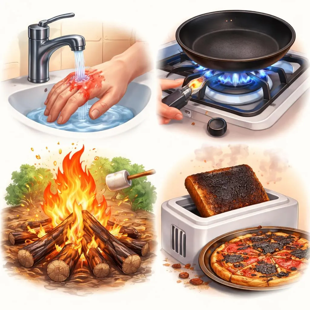 Apa Perbedaan Antara Burn, Burner, Burning, dan Burnt dalam Kehidupan Nyata?