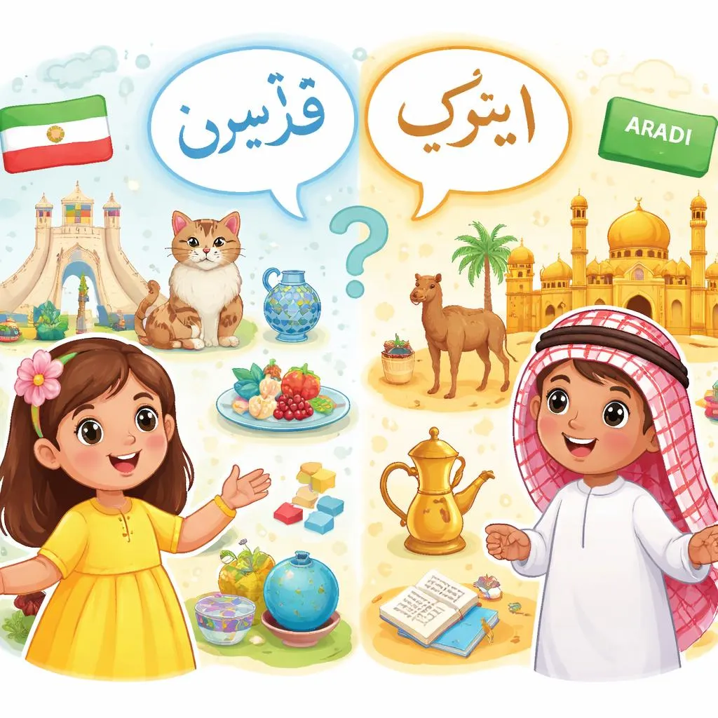 What Is the Difference Between Persian vs Arabic Language for Kids to Learn About?