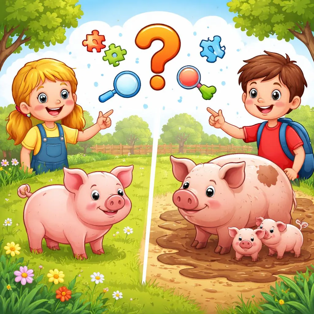ما الفرق بين Pig و Swine باللغة الإنجليزية للأطفال؟
