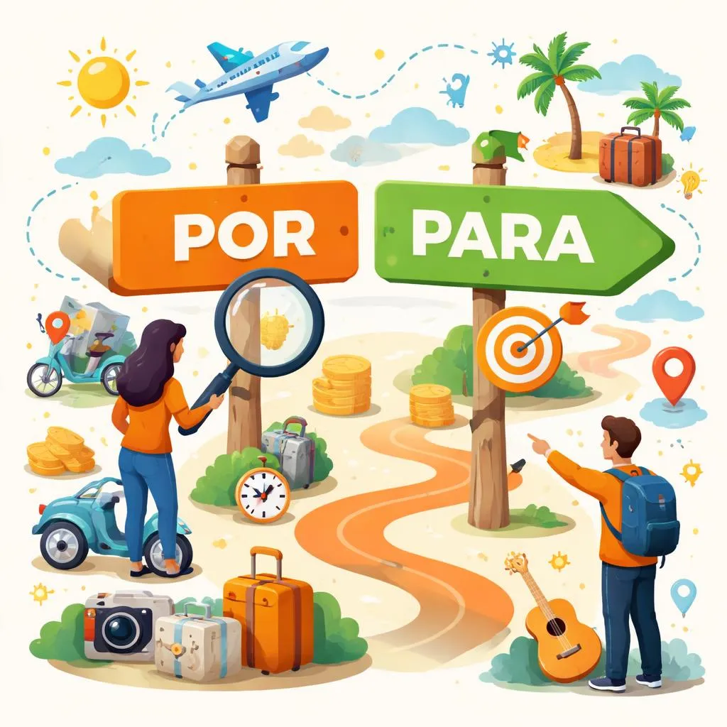 Qual é a diferença entre Por e Para na gramática espanhola?