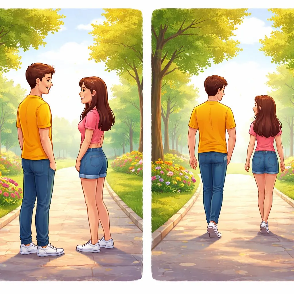 What Is the Difference Between Standing “In Front of” Someone and Walking “Ahead of” Them?