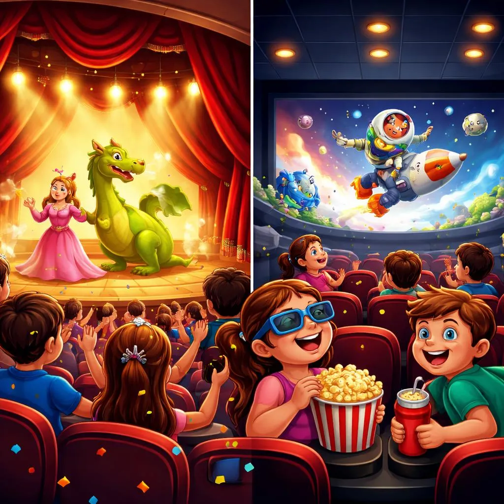 What Is the Dramatic and Fun Difference Between a Theater and a Cinema for Kids?
