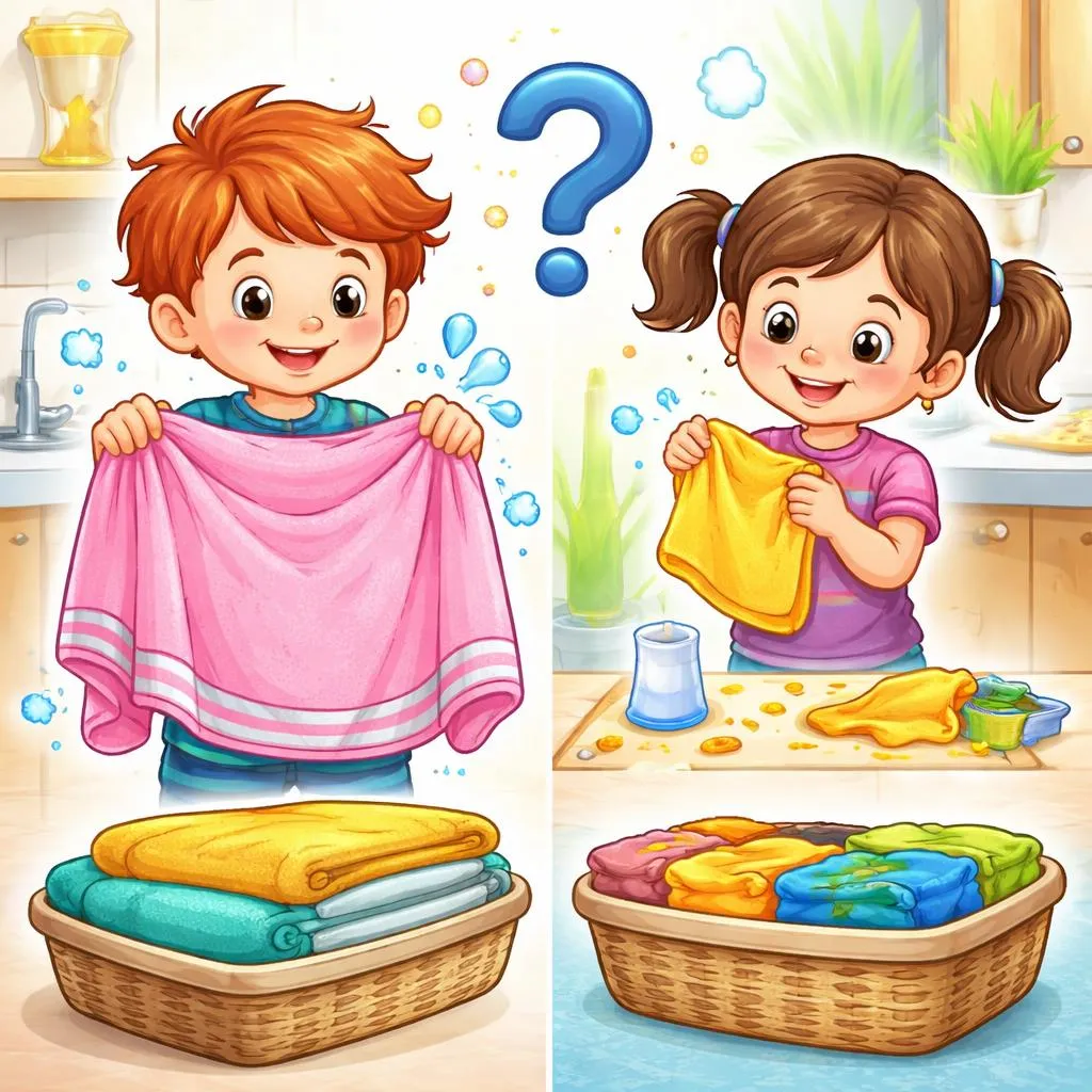 Apa Perbedaan Pengeringan dan Pengelapan Antara Handuk dan Kain untuk Anak-Anak?