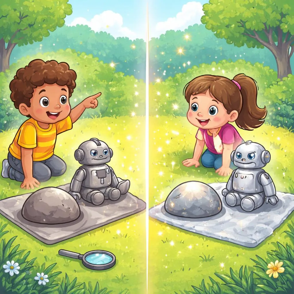 Qual é a diferença entre cinza e prata para crianças?