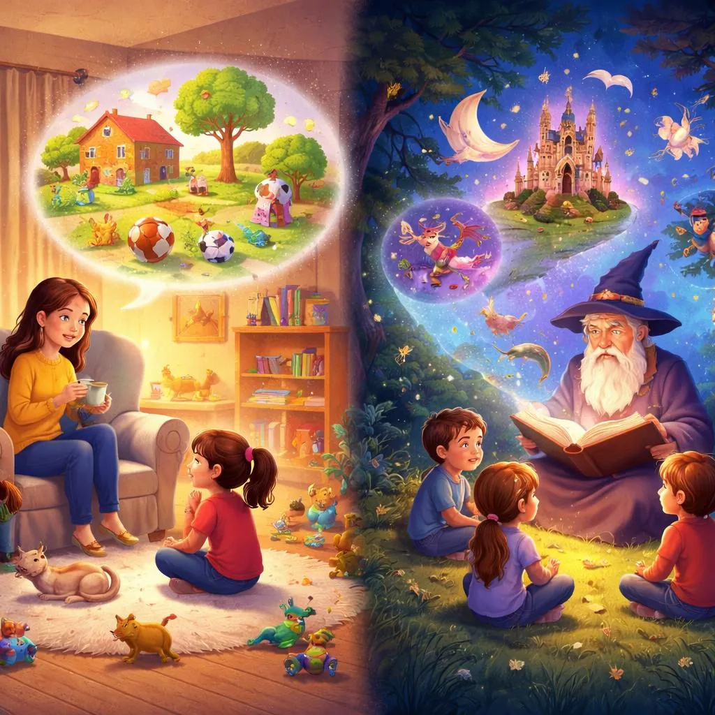 Apa Perbedaan Sehari-hari dan Fantasi antara Cerita dan Dongeng untuk Anak-Anak?